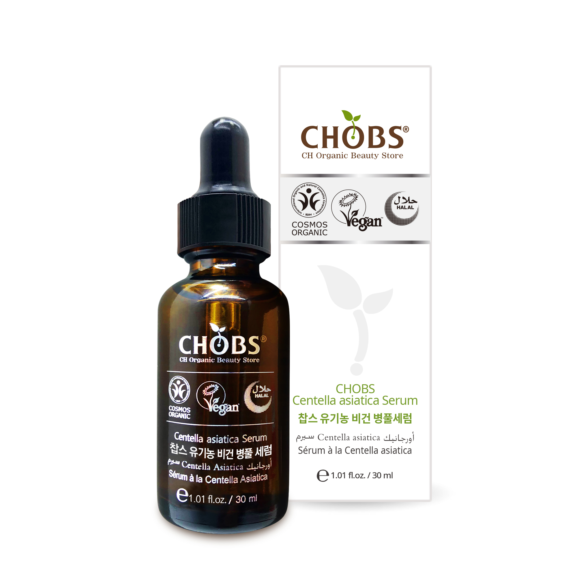 [BDIH]CHOBS()   Ǯ 30ml (30ml)
 CHOBS Organic Vegan Centella asiatica Serum 30ml