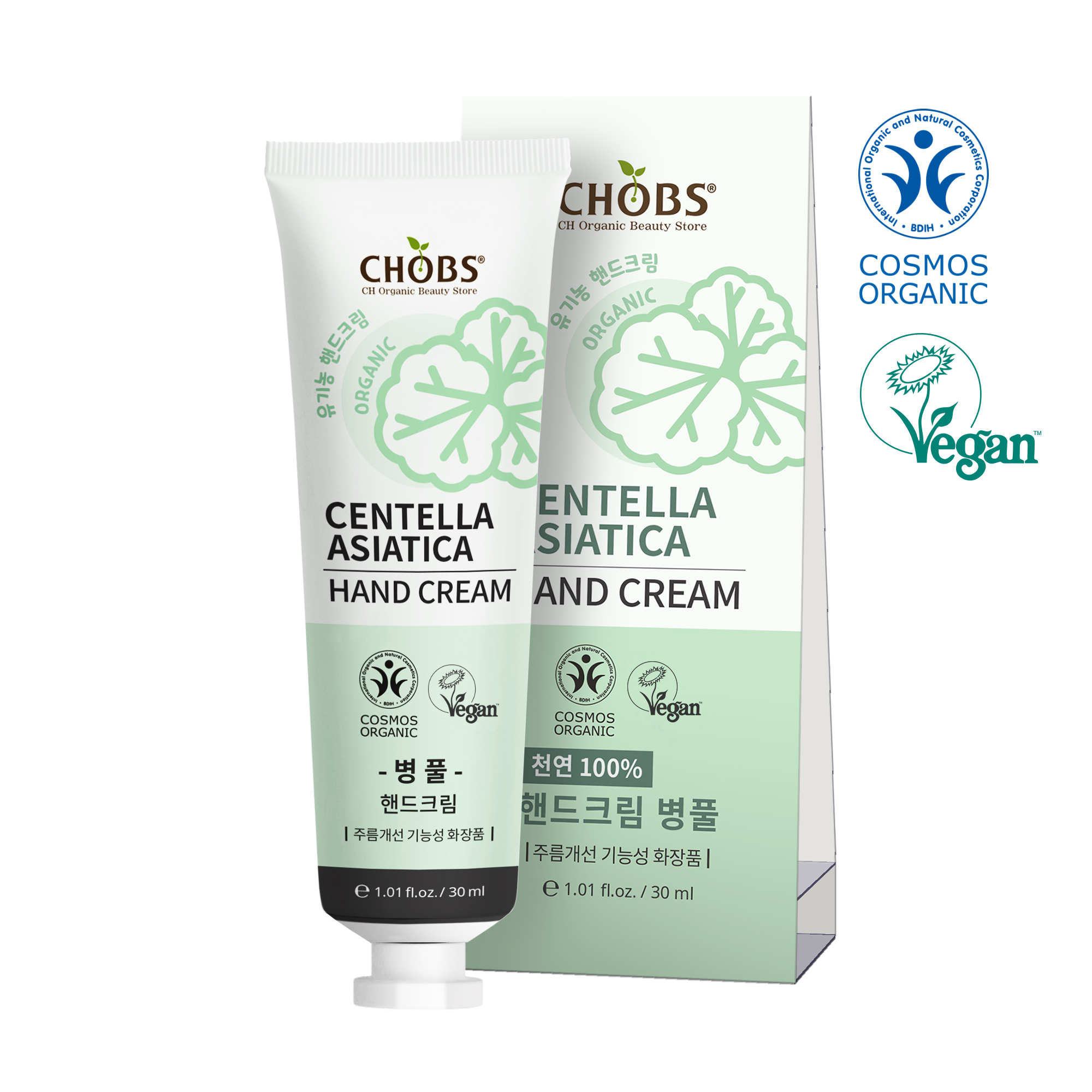 CHOBS()  ڵũ Ǯ 30ml (30ml)
 CHOBS Organic Hand Cream Centella Asiatica 30ml