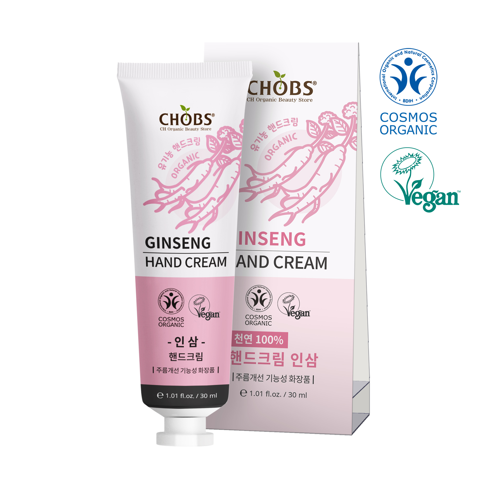 CHOBS()  ڵũ λ 30ml (30ml)
 CHOBS Organic Hand Cream Ginseng 30ml